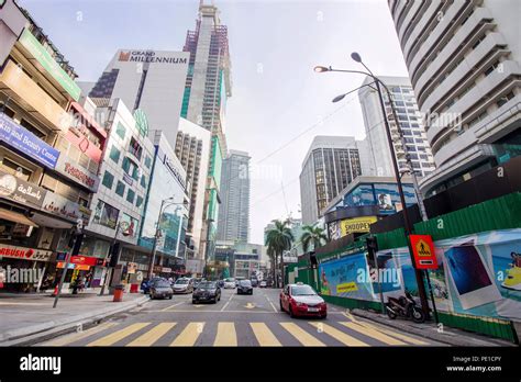 A Street View Of Bukit Bintang The Major Shopping District In Kuala