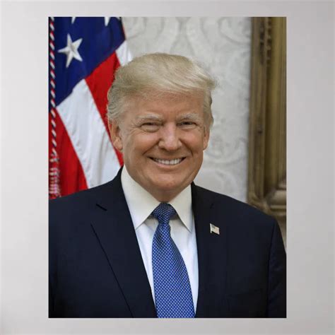 Donald Trump Presidential Portrait Poster | Zazzle