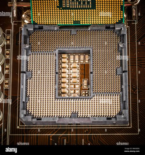 Modern socket motherboard for a home computer Stock Photo - Alamy