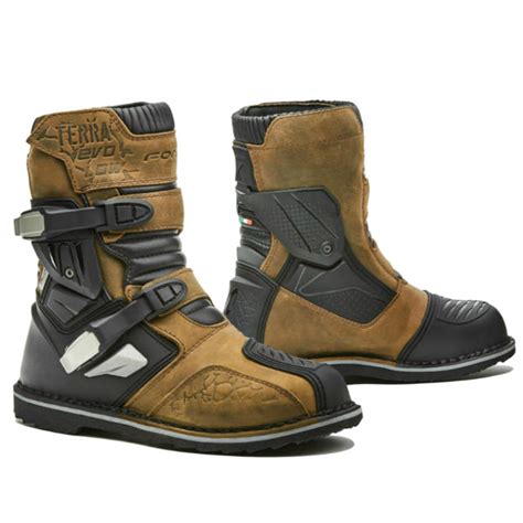 motorcycle boots | Forma Terra Evo Low brown adventure dual best adv ...