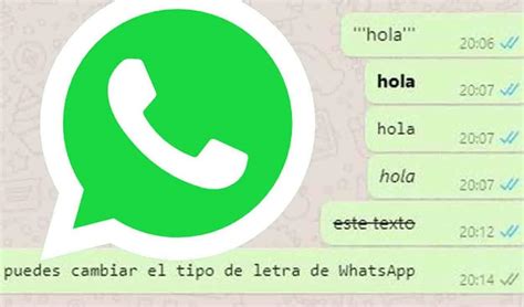 C Mo Cambiar El Tipo De Letra En Whatsapp