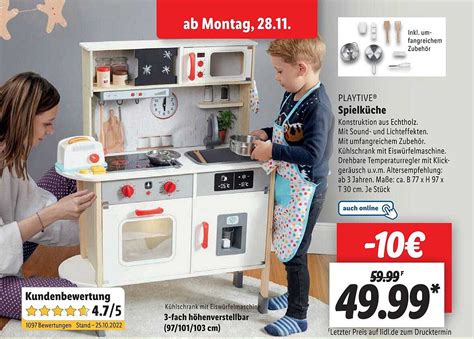 Playtive Spielküche Angebot bei Lidl 1Prospekte de