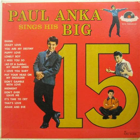 ENTRE MUSICA PAUL ANKA Sings His Big 15 1959