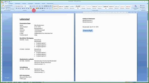 024 Microsoft Office Lebenslauf Vorlage Lebenslauf Beispiel Für Das