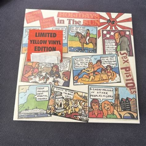 Sex Pistols Holidays In The Sun Vinyl 7 Single Yellow NEW Limited