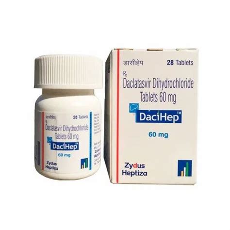 60 Mg Dacihep Daclatasvir Dihydrochloride Tablets At Rs 1000 Bottle In