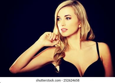 Sexy Blond Woman Posing Lingerie Stock Photo 252624658 Shutterstock