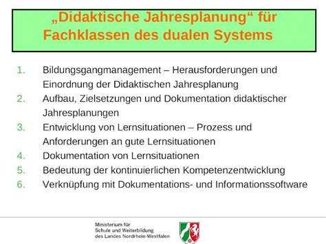 PPT Didaktische Jahresplanung für Fachklassen des dualen Systems 1