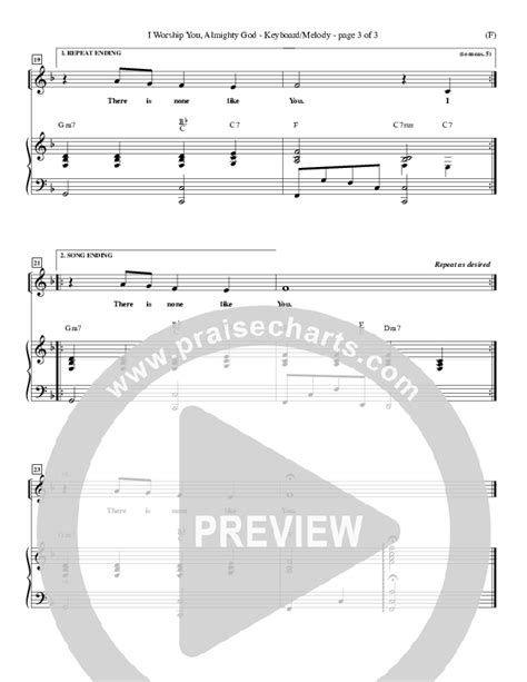 I Worship You Almighty God Sheet Music PDF (Sondra Corbett) - PraiseCharts