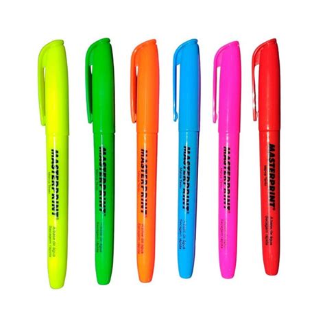 Marca Texto Neon Masterprint Shopee Brasil