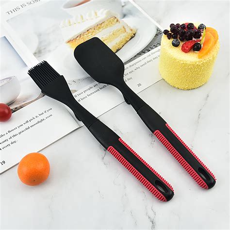 Cheers Us Packs Food Grade Silicone Rubber Spatula Set For Baking