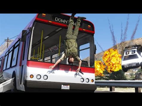 GTA 5 BRUTAL CLOSE UP BUS CRASHES IMPACT COMPILATION 7 YouTube