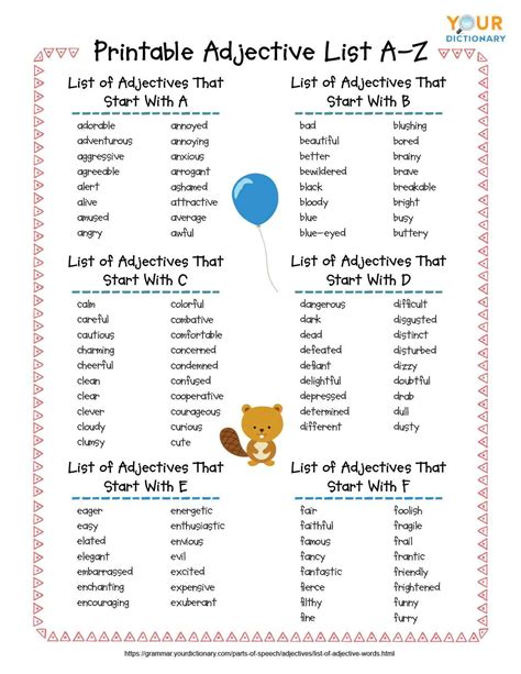 Examples Of Adjectives And How To Use Them