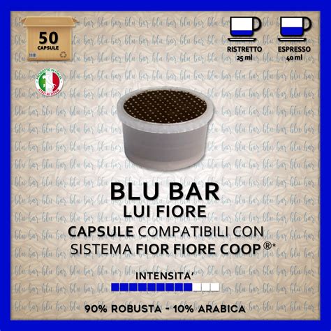 Blu Bar Compatibili Fiorfiore Coop Caps Caff Cialde E Capsule