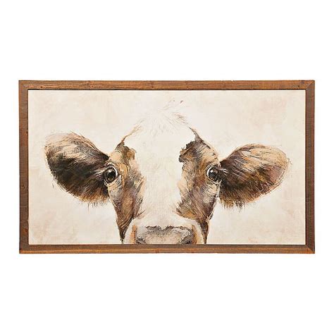 Chocolate Milk Framed Art Print Cow Wall Art Farmhouse Artwork Cow