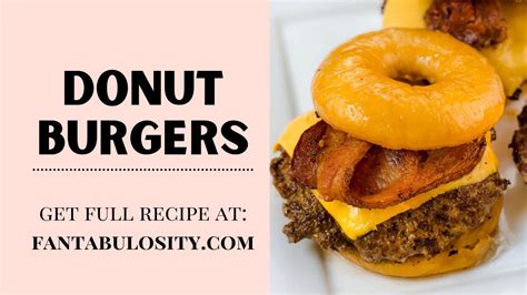 Donut Burgers Glazed Doughnut Buns Youtube