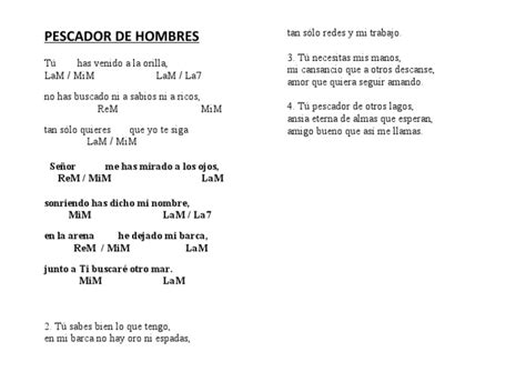 Pescador De Hombres Con Acordes Pdf