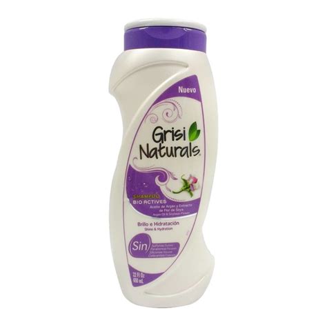 Shampoo Grisi Naturals Aceite De Argán Y Extracto De Flor De Soya 650