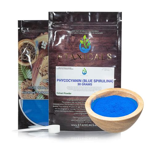 Phycocyanin Blue Spirulina Extract Powder Etsy