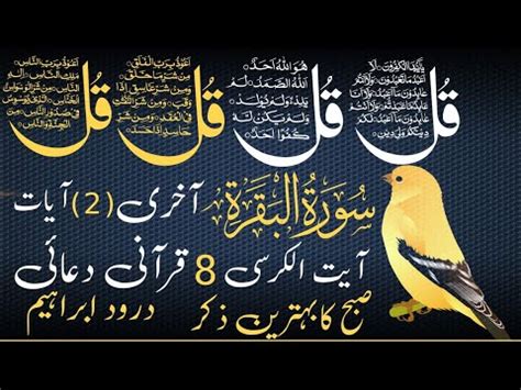 Morning Wazifa 4 Quls Surah Fatiha Ayatul Kursi Surah Baqarah Last