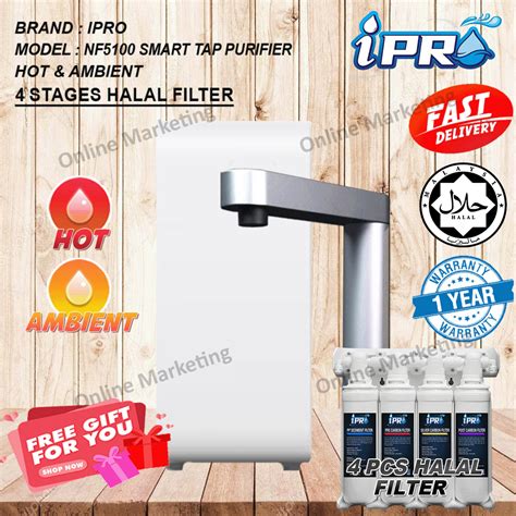 IPRO Instant Water Tap Smart Instant Hot Purifier NF Stage Antibacterial Filter