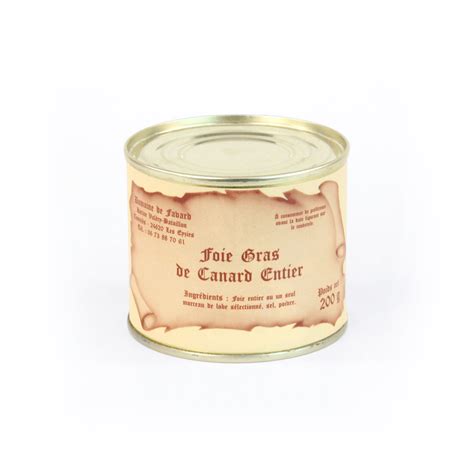 Foie Gras De Canard Entier G Domaine De Favard Conserverie Familiale