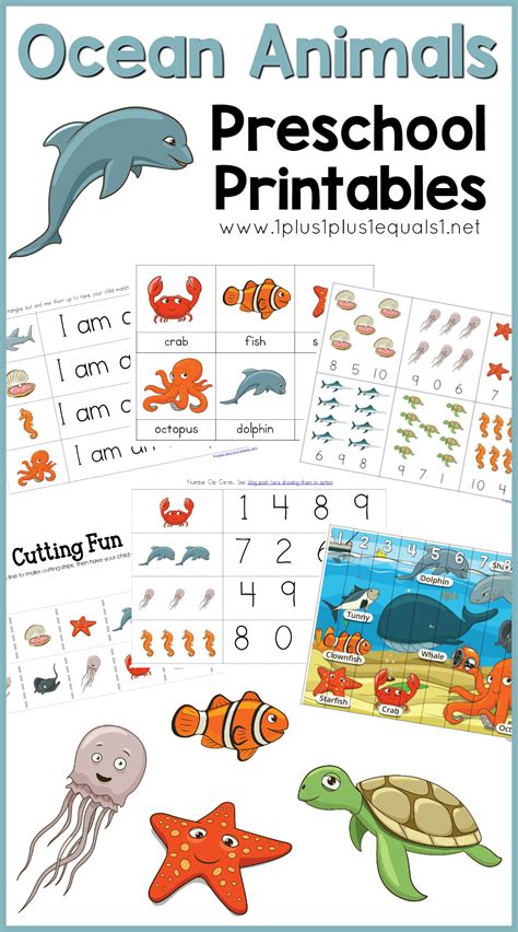 Ocean Animals Printables