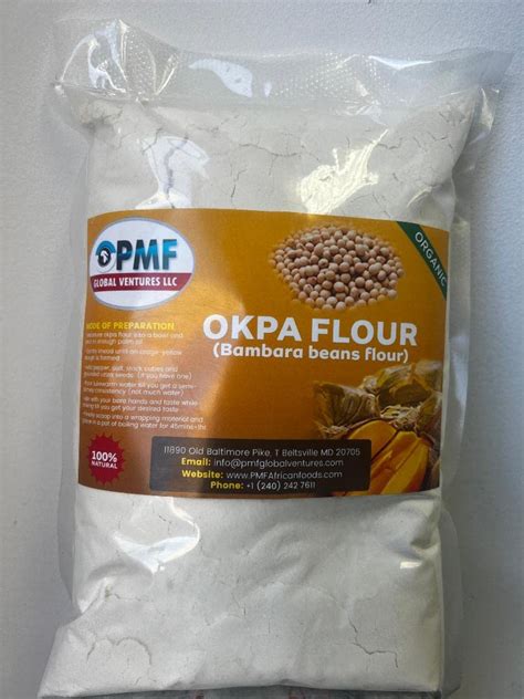 Amazon.com : Okpa Flour Bambara groundnut flour 2.5lbs : Grocery ...