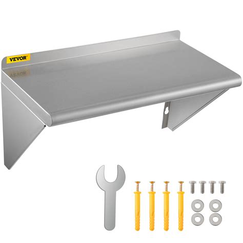 VEVOR Stainless Steel Wall Shelf Commercial Kitchen Shelf 610x450 Mm W