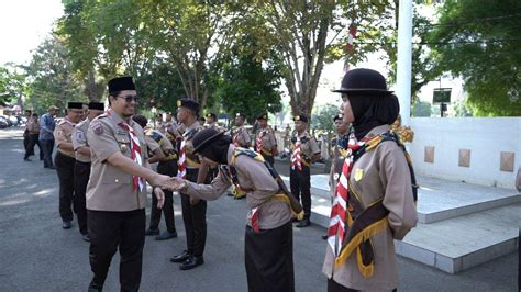 Bupati Aulia Lepas Kontingen Hst Ke Raimuna Nasional Xii