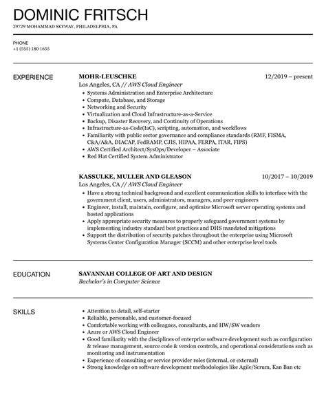 Cloud Engineer Resume Examples For 2023 Resume Worded 44 Off