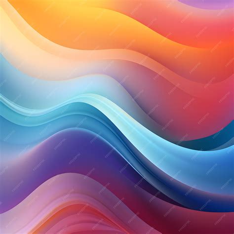 Premium Ai Image Abstract Colorful Bold Colors And Gradients Waves