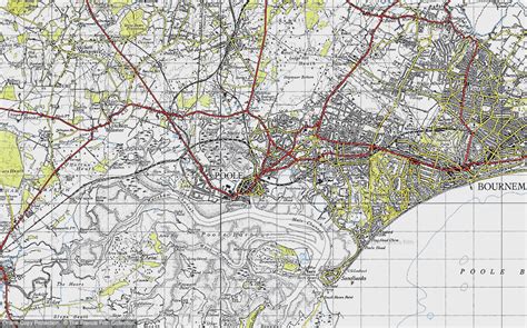 Historic Ordnance Survey Map of Poole, 1940 - Francis Frith