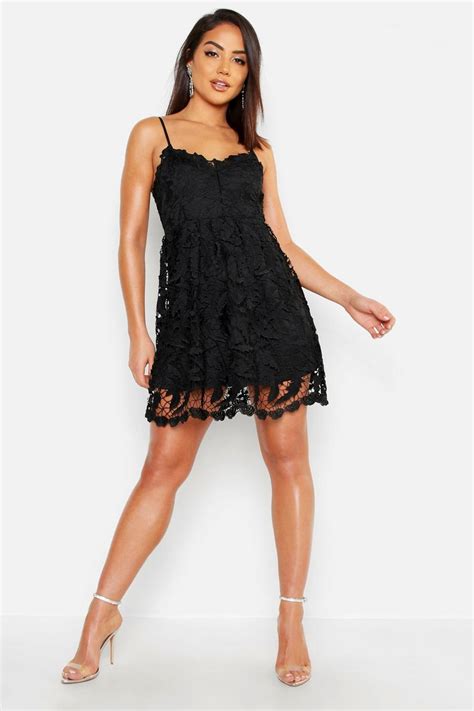 Premium Lace Skater Dress Boohoo