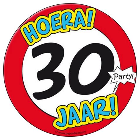 Verkeersbord 30 Jaar