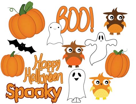 Pumpkin Clipart Halloween Clipart Owl Clipart Ghost - Etsy