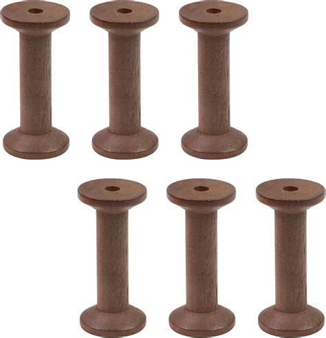 Amazon Kumgrot Pcs Small Wooden Empty Spools Vintage Thread