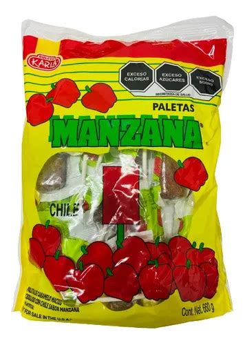 Paleta Manzana Marca Karla Piezas En Gramos Mercadolibre