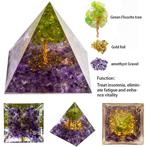 Pyramide orgonite en cristal naturel Art et décorations Orgonite