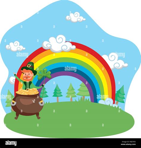 Leprechaun rainbow hi-res stock photography and images - Alamy