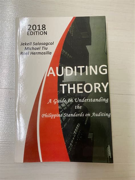 Auditing Theory By Salosagcol Tiu Hermosilla 2018 Edition Hobbies