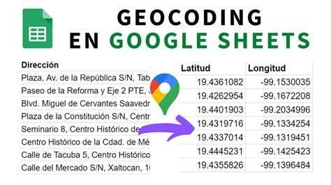 Convertir Direcciones A Coordenadas De Latitud Y Longitud Con Google