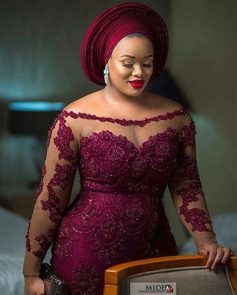 Aso Ebi Lace Styles For Plus Size Dresses Images