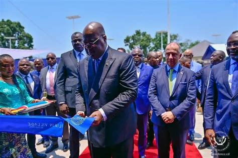 Kinshasa Le Pr Sident F Lix Tshisekedi Inaugure Le Plus Grand Hub D