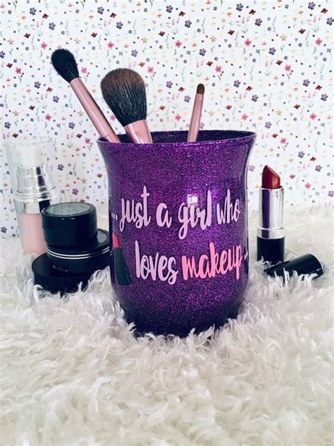 Glitter Makeup Brush Organizer Makeup Lovers Christmas Gift - Etsy