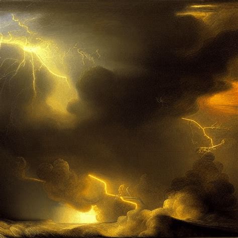 Severe Thunderstorm Painting · Creative Fabrica