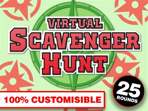 Virtual Scavenger Hunt Powerpoint Party Game Virtual Party Etsy