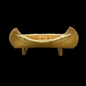 Miniature Birch Bark Canoe Acho Dene Native Crafts