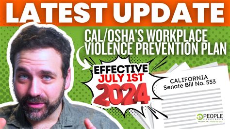 Caloshas New Workplace Violence Prevention Plan What You Need To