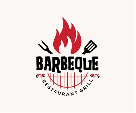 Premium Vector Barbeque Restaurant Grill Logo Template